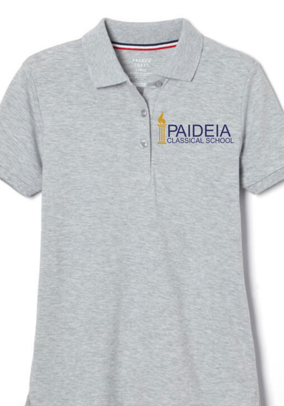 Adult S - Grey Stretch Pique Polo