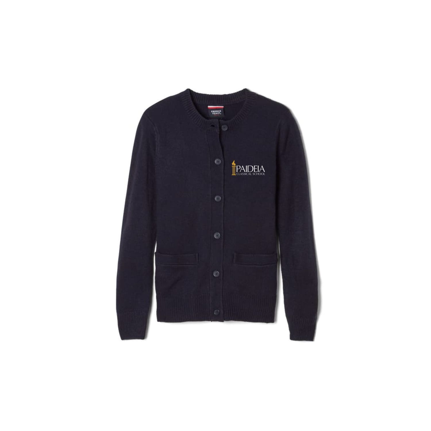 Girls Anti-Pill Crew Neck Cardigan