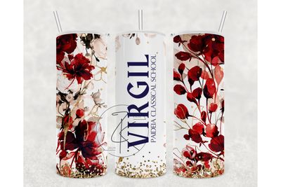 Red Floral 20oz Tumbler