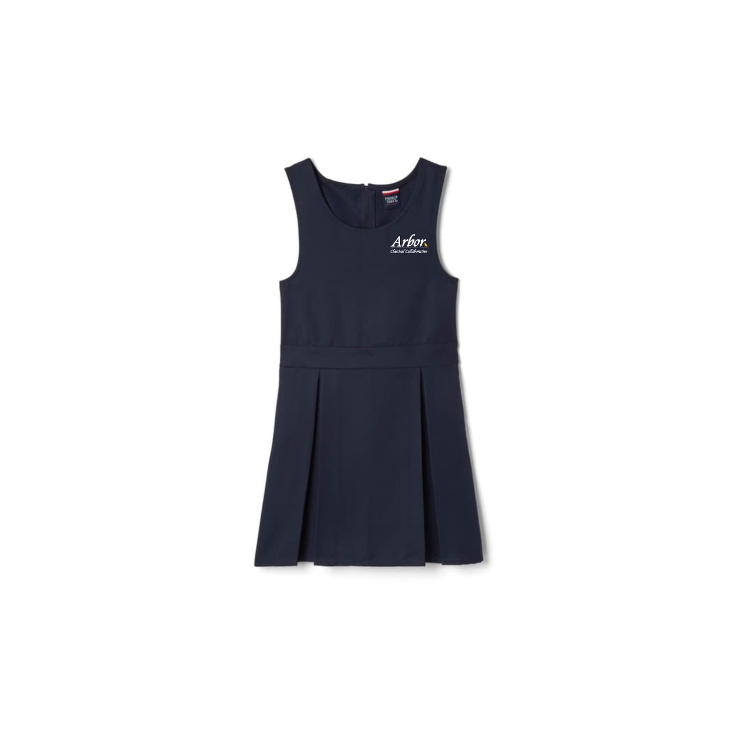 Box Pleat Jumper with Peter Pan Blouse