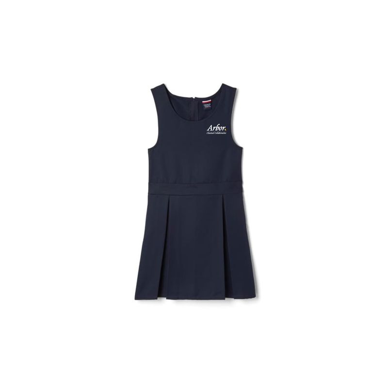 Box Pleat Jumper with Peter Pan Blouse