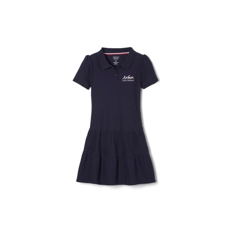 Ruffle Pique Polo Dress