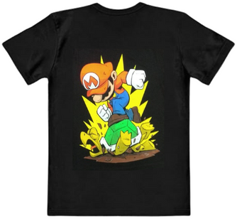 Héroe del Reino Champiñón: Camiseta Mario Neón