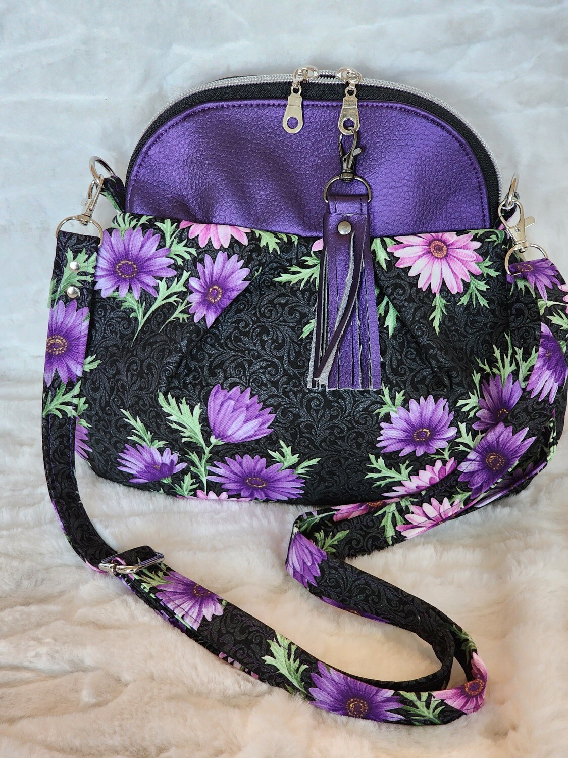 Purple ladybug bag