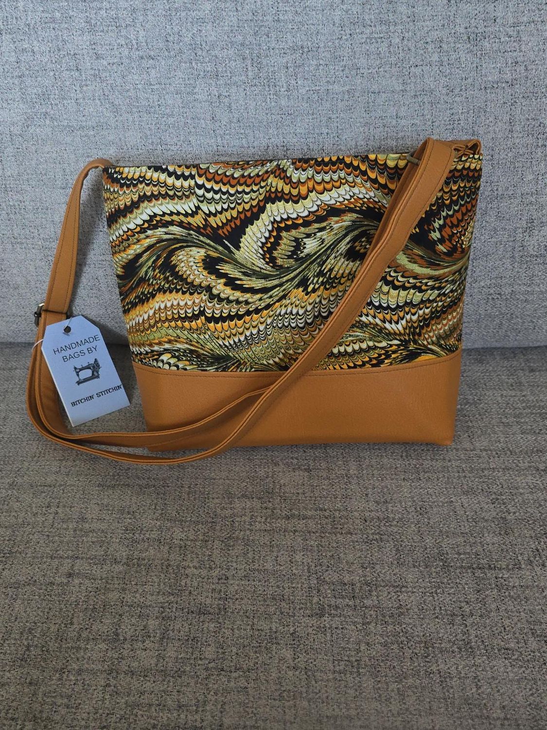 Golden Swirl Crossbody Purse