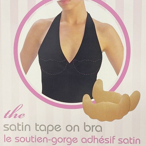 Adhesive bra in natural satin - CG5002