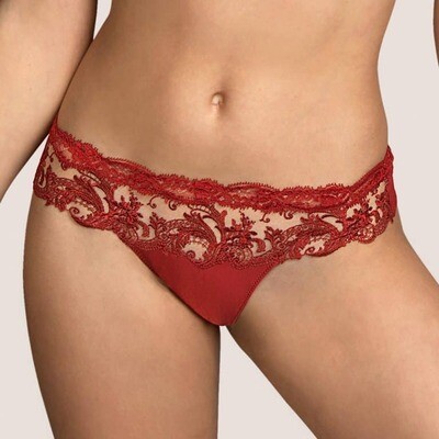 Culotte Tanga- Andres Sarda - Cooper -AS3311455 - Luxury red