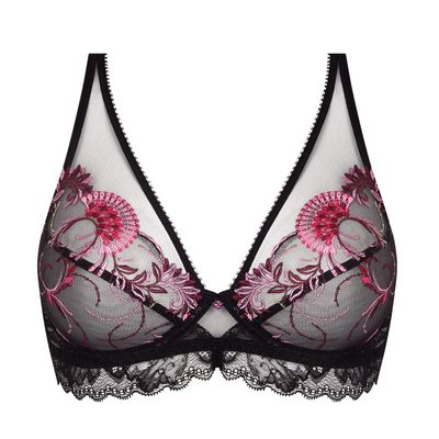 Soutien-gorge Lise Charmel Antinea Modèle Passion Sakura - Taille 90B - Couleur Nuit Camali - Neuf Avec étiquettes
