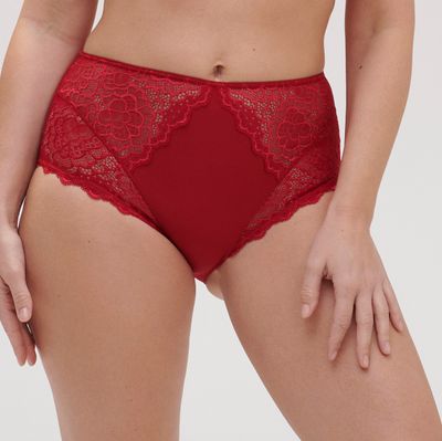 Regular cut panties - Simone Pérèle - Caresse - SP12A770 (435) - Tango Red