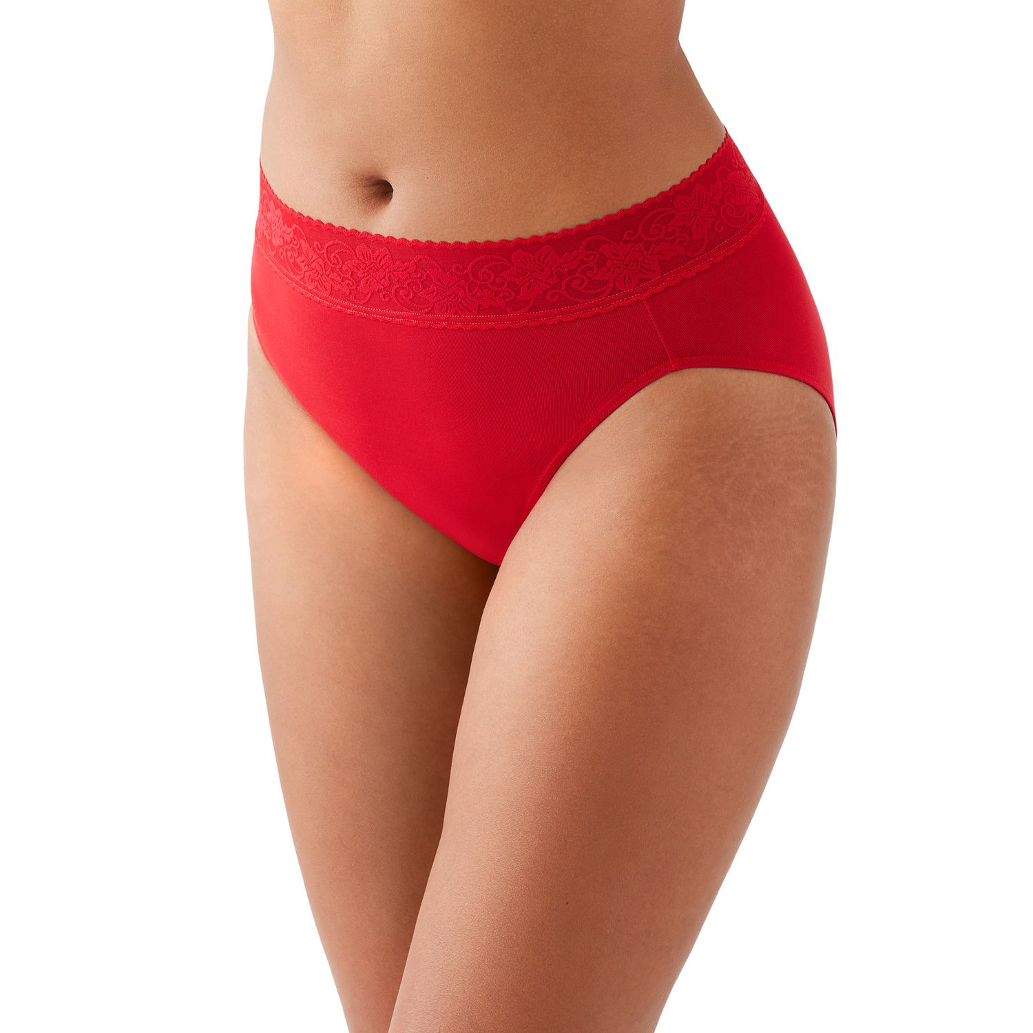 Regular cut panties - Wacoal - Comfort Touch - WA871353 (623) -  Equestrian Red