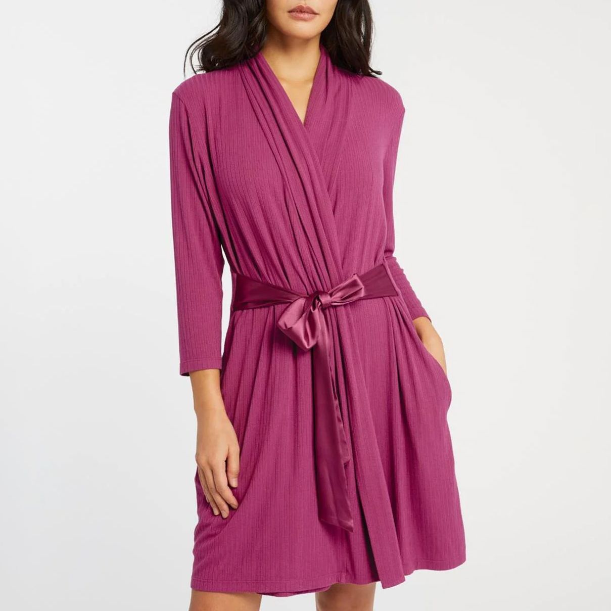 Bathrobe - The Essentials - Fleur&#39;t - FL620 - Cranberry