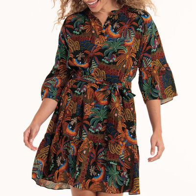 Dress - Anita - Tropical Nights Sahara - AN8175 (733) - Safari