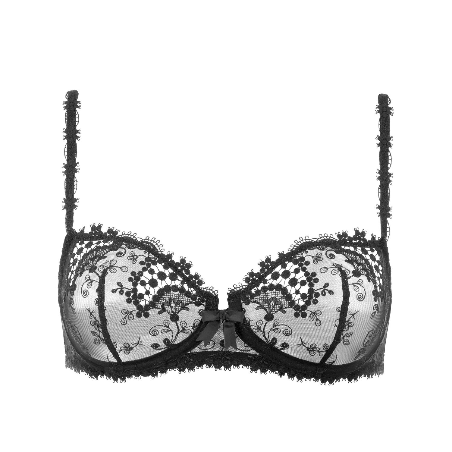 Bra - Simone Pérèle - Wish - SP12b330 - 015, Color: Noir/Black, Size: 32 B