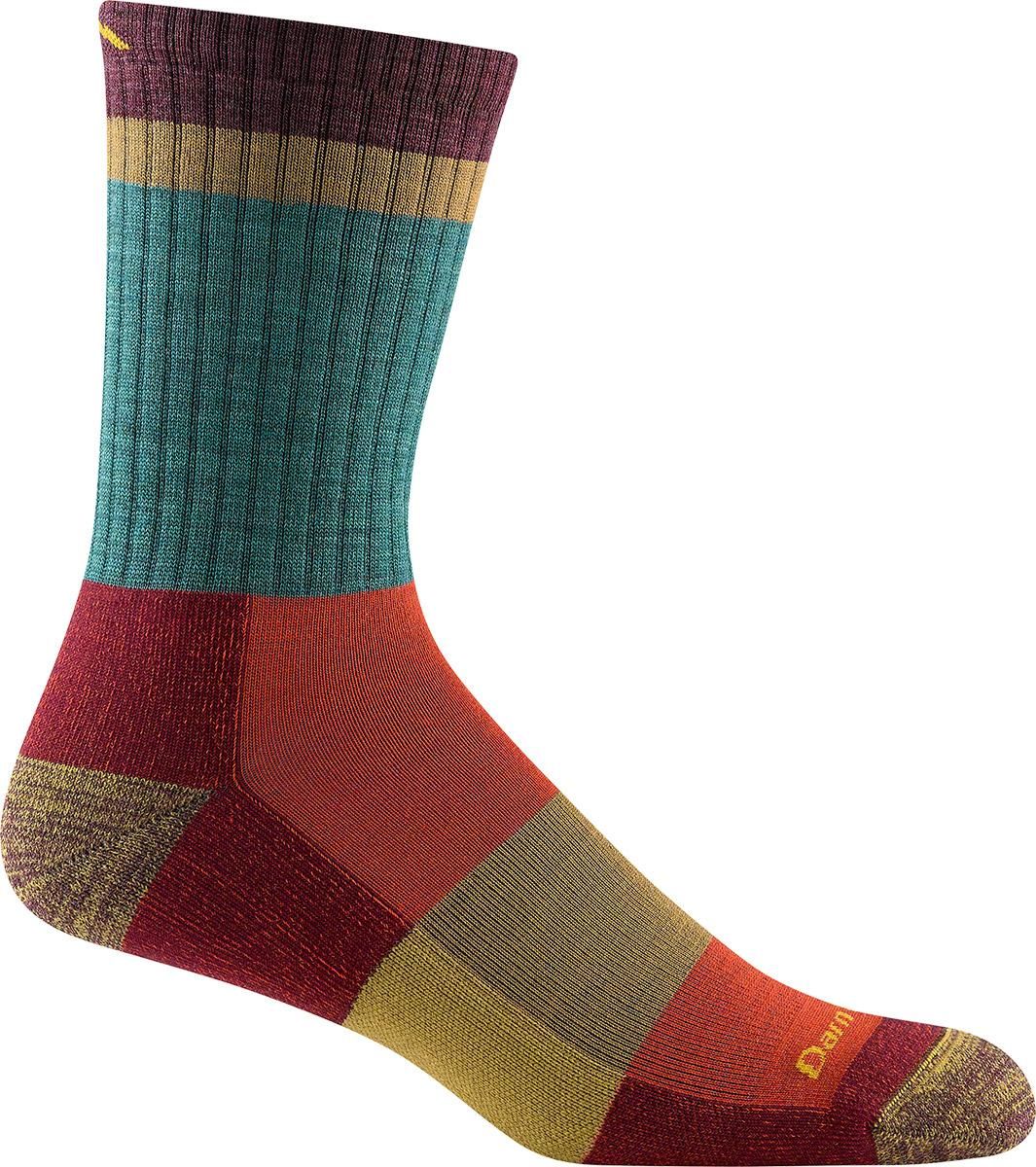 Ms Heady Stripe Micro Crew Lightweight Hiking Socks Ms Heady Stripe Micro Crew Lightweight Hiking Socks, Color: Teal, Size: M