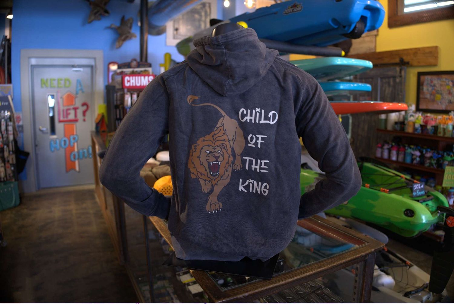 Child of the King Lion Hoodie, Color: Lion | Vintage Black, Size: S