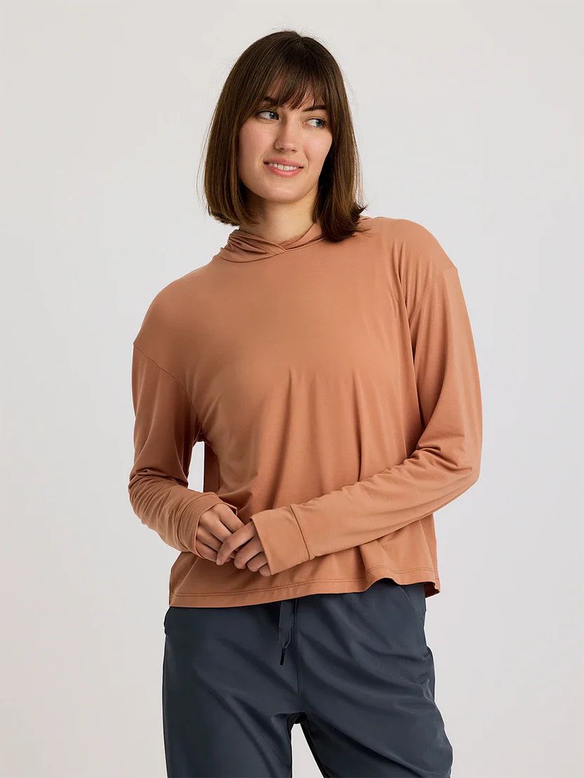 Ws Elevate Lightweight Hoodie, Color: Canyon Clay, Size: S