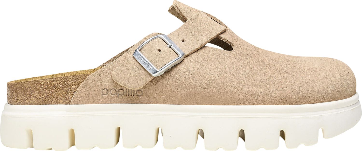 Papillio Boston Chunky- Suede Leather, Color: Warm Sand, Width: Medium/Narrow, Size: 37