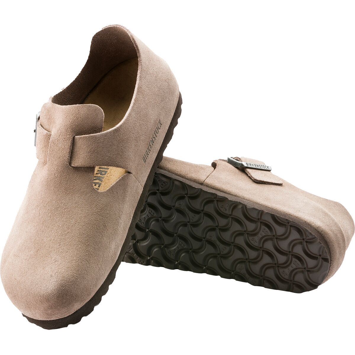 London - Suede Leather, Color: Taupe, Width: Regular/Wide, Size: 37