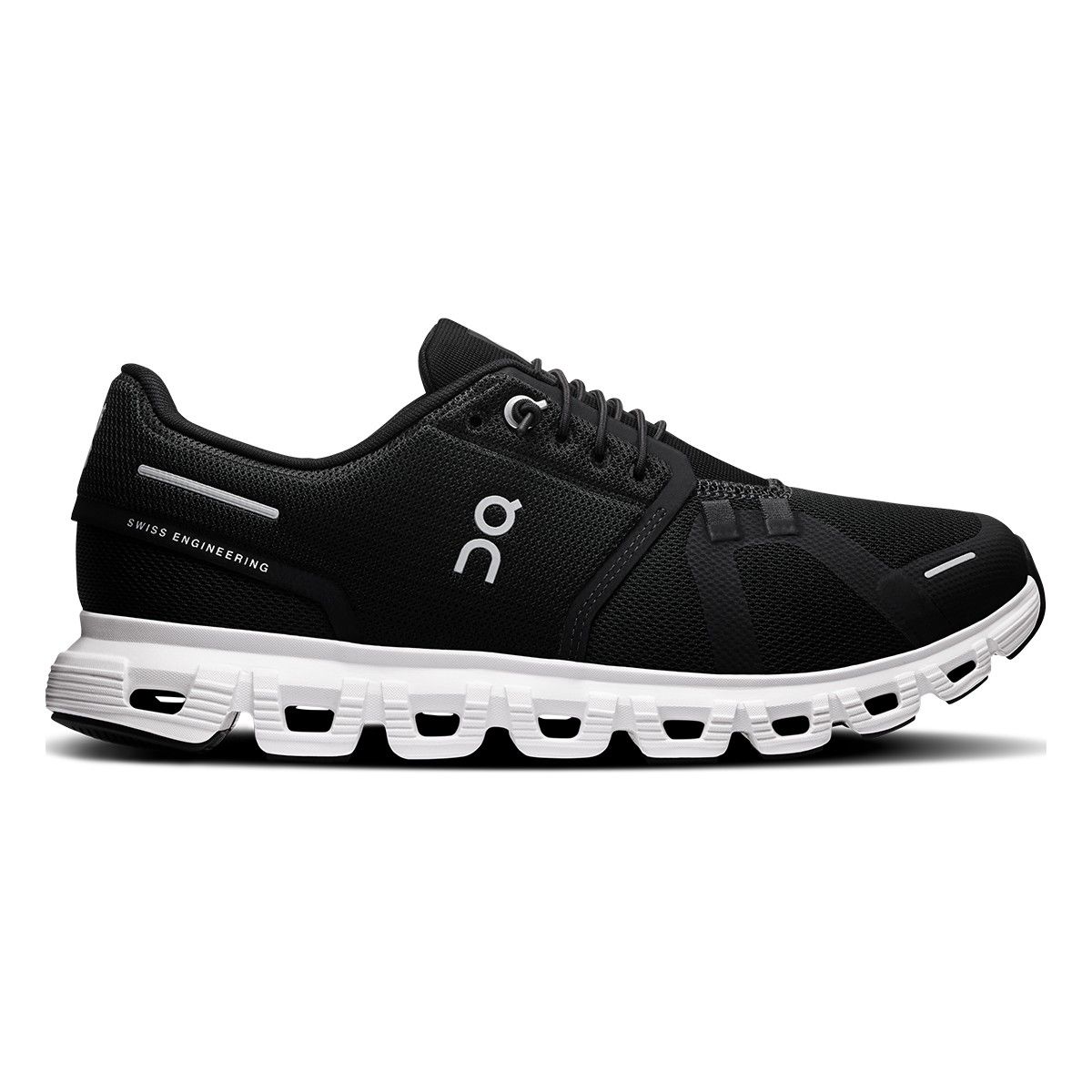 Mens Cloud 6, Color: Black | White, Size: 8
