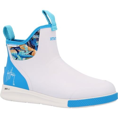 Ms 6 in Ankle Deck Boot Sport Guy Harvey, Size: 8, Color: White