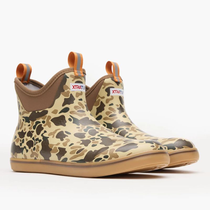 Mens 6 in Duck Camo Ankle Deck Boot