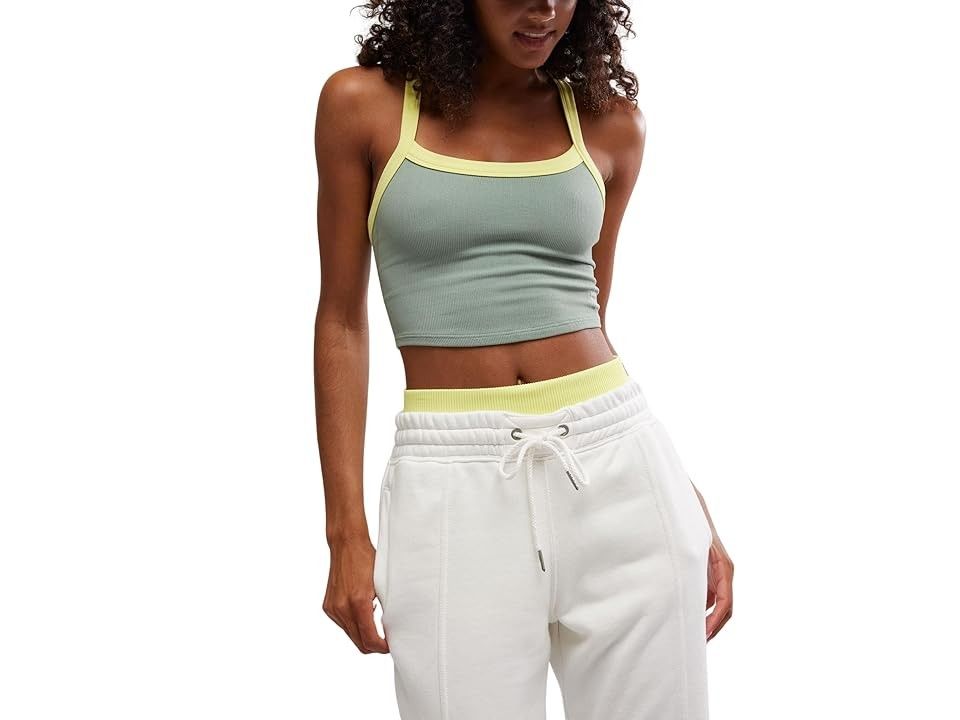 All Clear Cami Colorblock, Color: Sage Stone | Sour, Size: XL