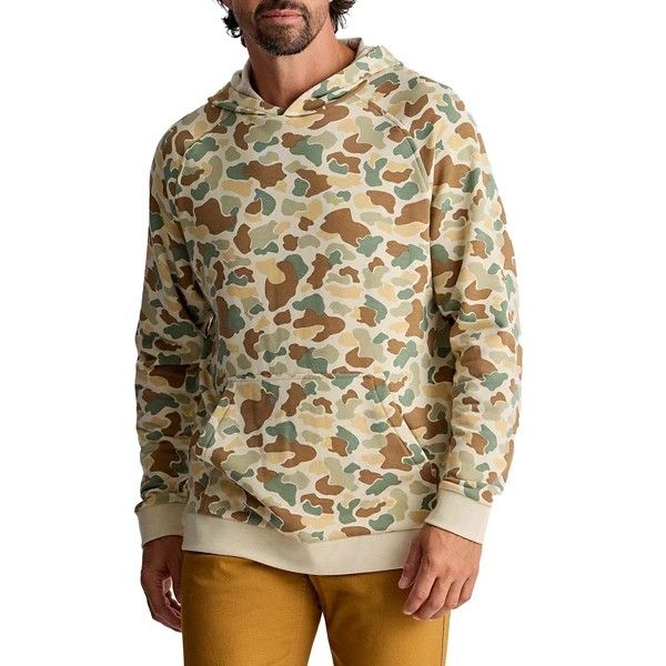M Bamboo Lightweight Fleece Hoodie, Color: Vintage Camo, Size: S
