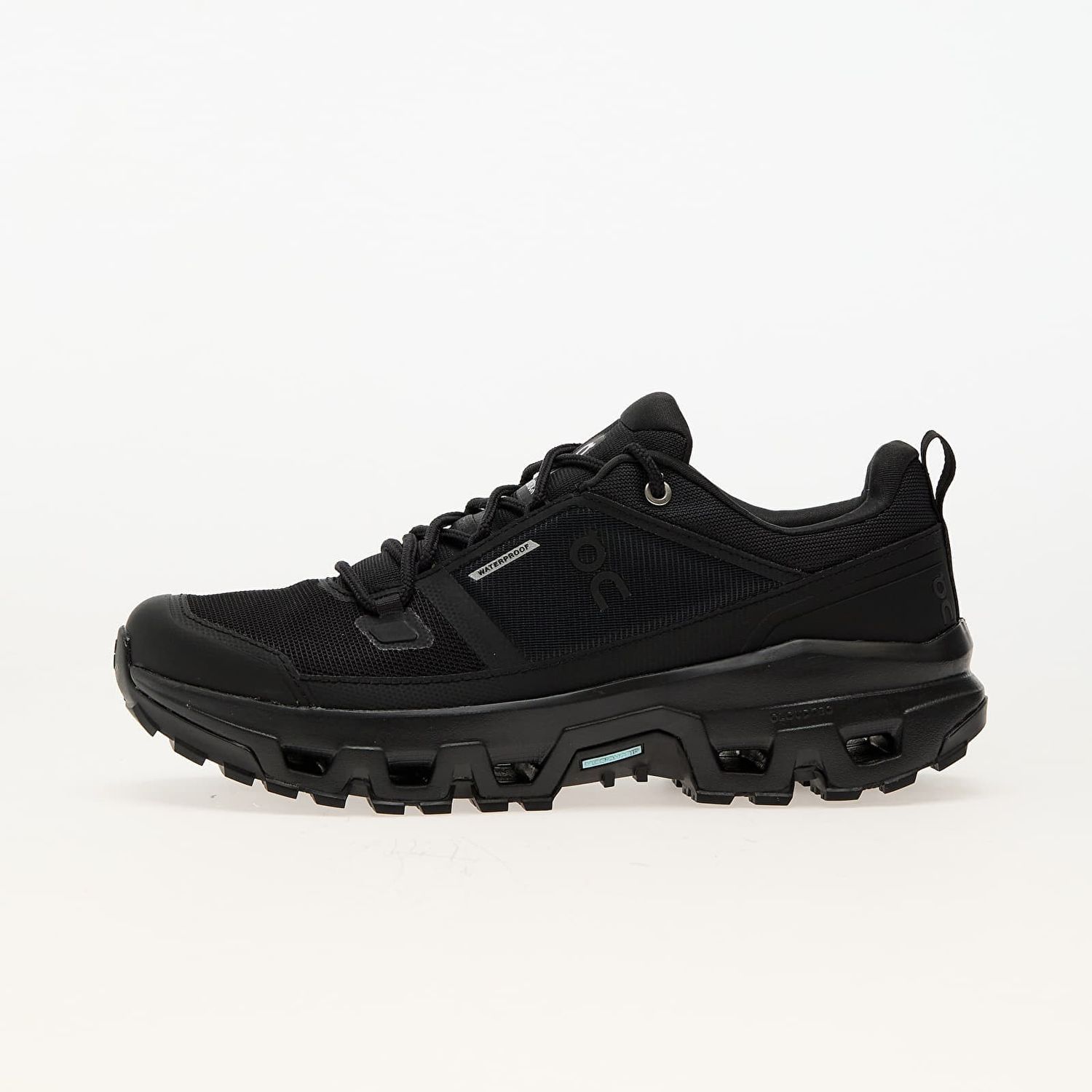 Mens Cloudrock Low Waterproof, Color: Black | Black, Size: 9