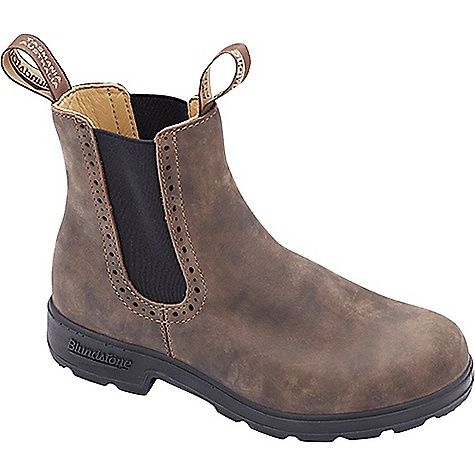 1351 Classic Chelsea Boots High Tops, Color: Rustic Brown, Size: 9W | 7M