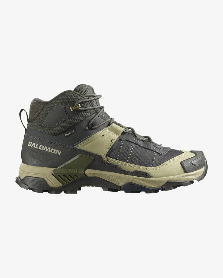 Mens Ultra 5 Mid Gore-Tex, Color: Peat | Gray Green, Size: 9