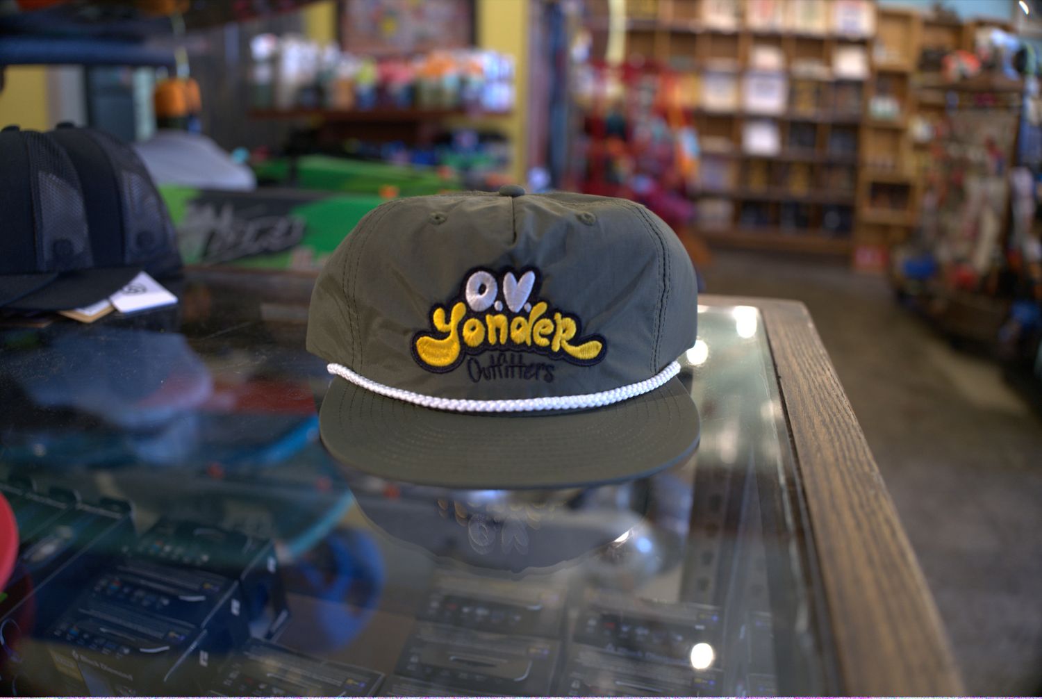 O.V. Yonder Hats, Color: Hippie Logo | Army