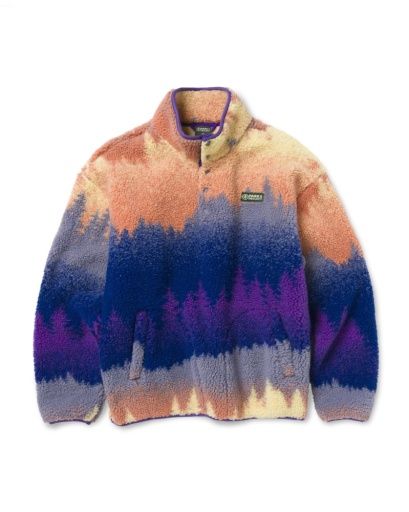 smoky mtn ridge high pile fleece, Color: multi color, Size: Large