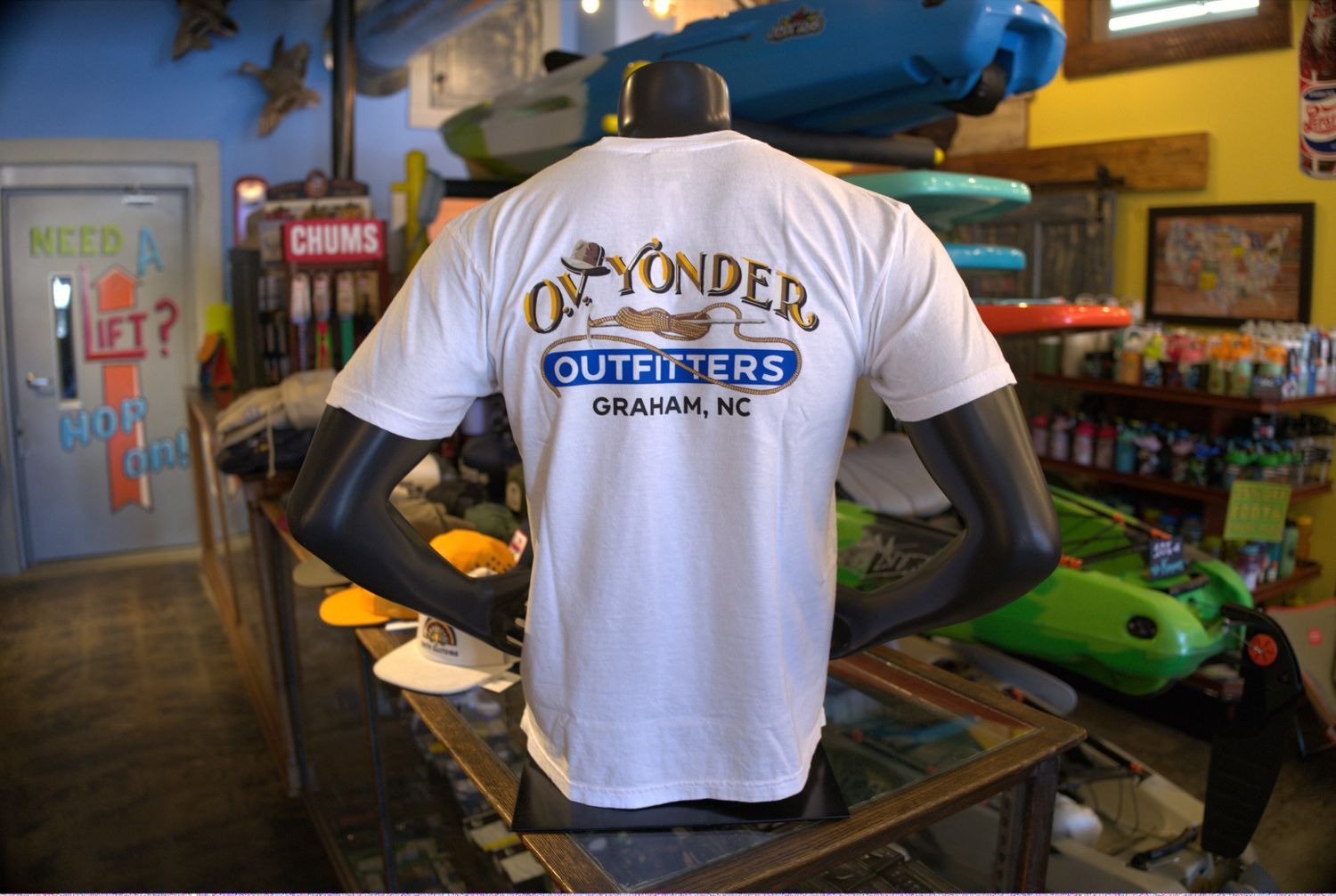 OV Yonder Original Rope Logo Tee, Color: Original Logo | White, Size: S