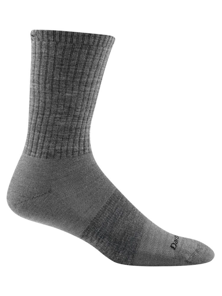 Ms Standard Crew Cushioned Lightweight Lifestyle Socks, Color: Medium Grey, Size: L