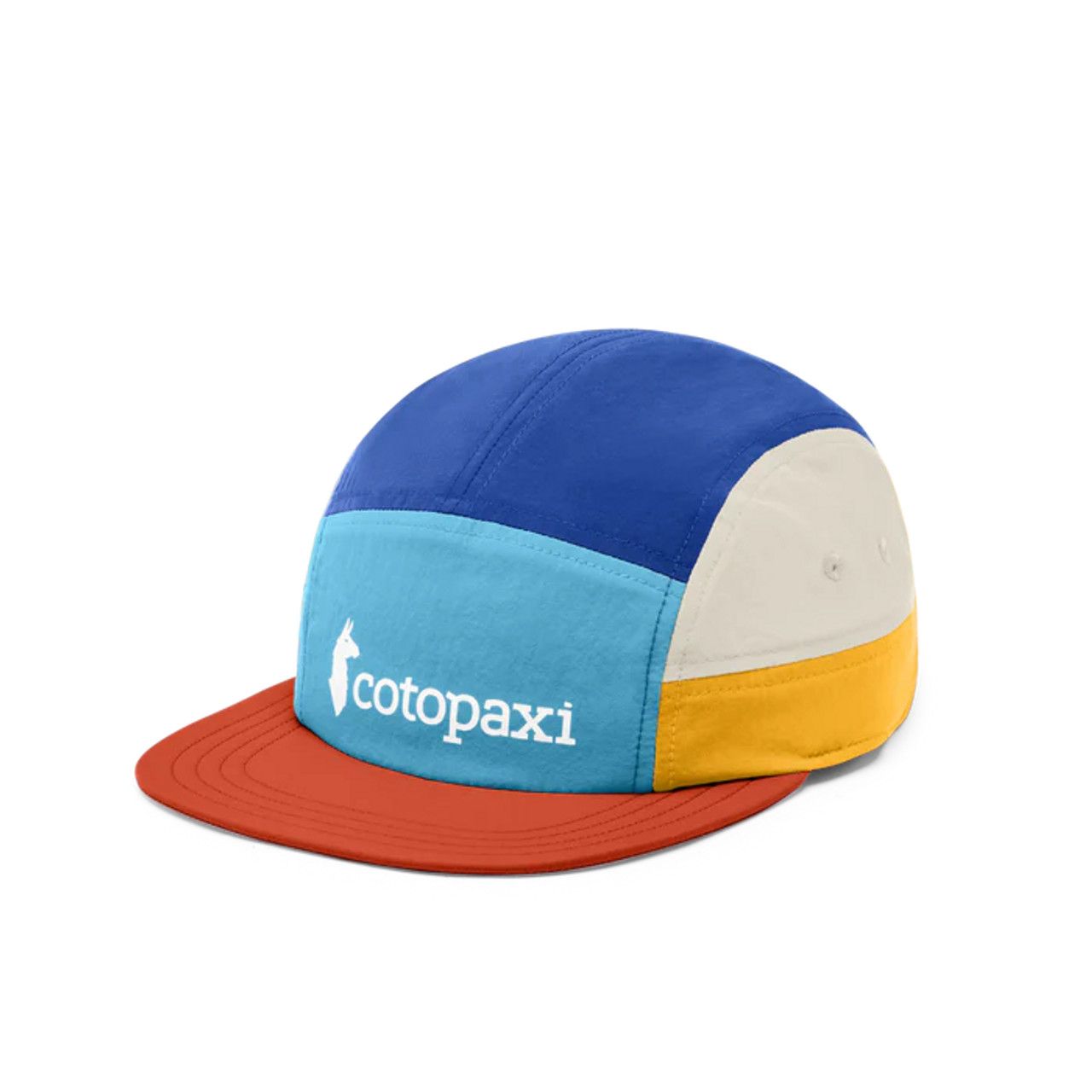 Cotopaxi Tech 5 Panel Hat, Color: BLUE SKY AND CAN, Size: OS