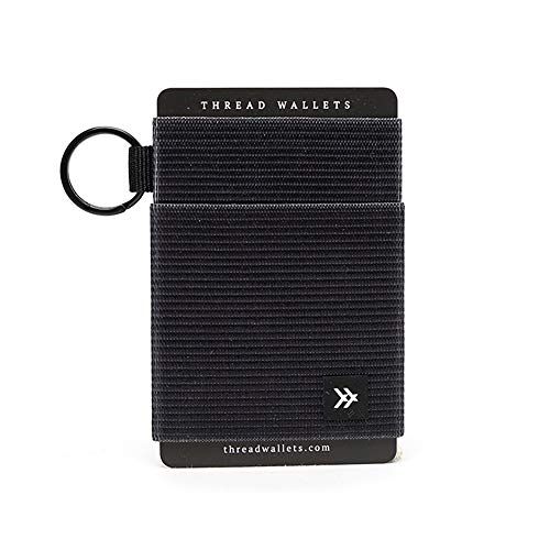 Thread Elastic Wallet, Color: Black