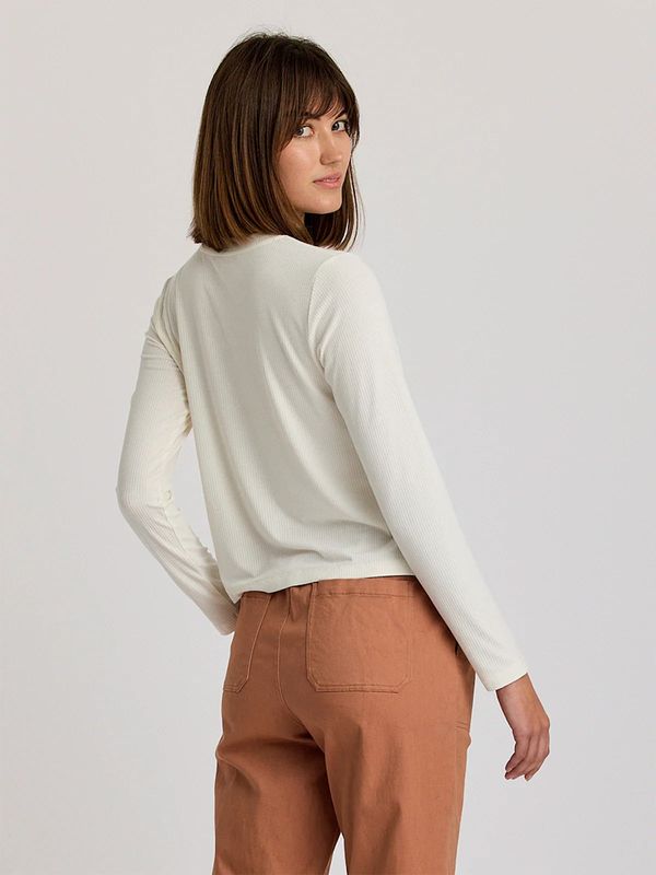 W Ribbed Bamboo Long Sleeve