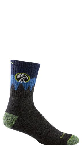 Ms ATC Micro Crew Midweight Hiking Socks, Color: Eclipse, Size: S