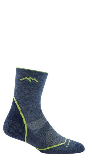 Kids Light Hiker Micro Crew Lightweight Hiking Socks, Color: Denim, Size: S
