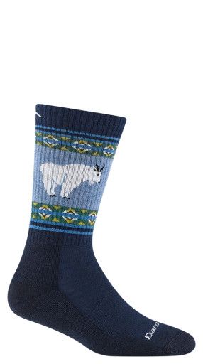 Ws Vanna Grizzle Boot Midweight Hiking Socks, Color: Goat Blue, Size: S