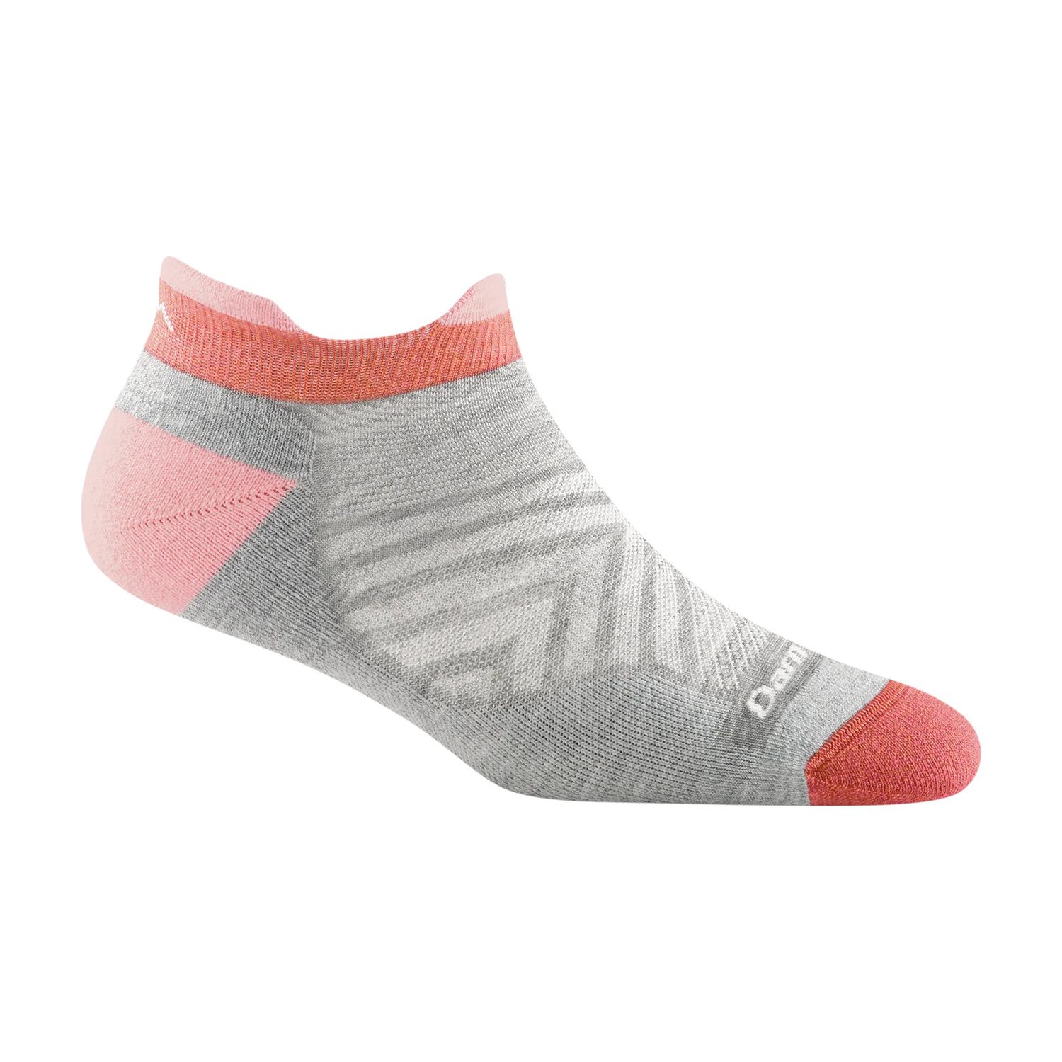 Ws Run No Show Tab Cushioned Ultra-Lightweight Running Socks, Color: Ash, Size: S