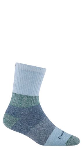 Kids Hill Topper Micro Crew Heavyweight Hiking Socks, Color: Dragonfly, Size: S