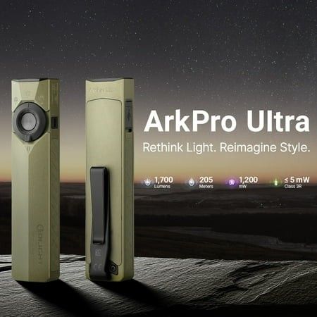 ArkPro Ultra Flashlight , Color: Olive Green