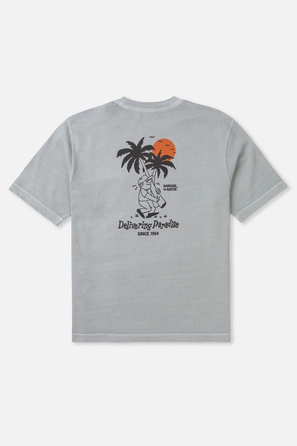 Delivery Box Fit Tee, Color: Neutral Gray, Size: M