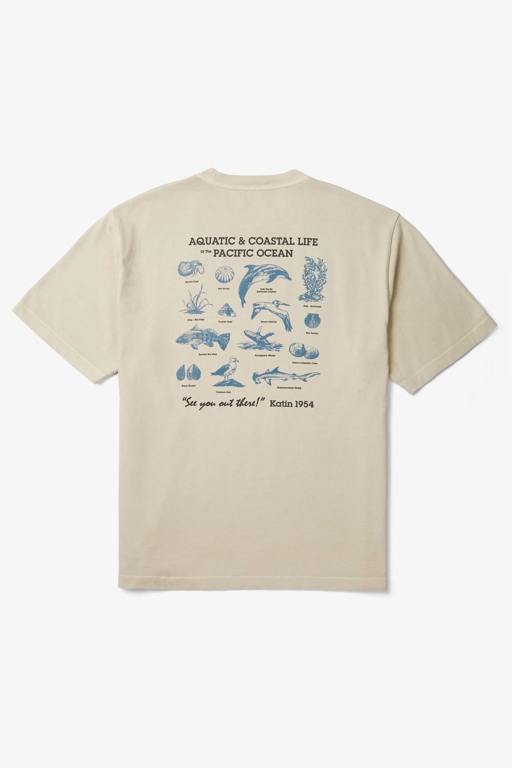Conservation Box Fit Tee, Color: Pelican, Size: M