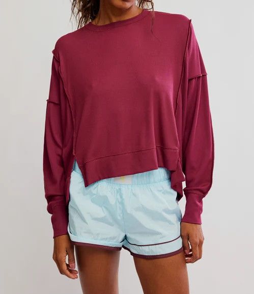 All My Love LS, Color: Brick, Size: XS