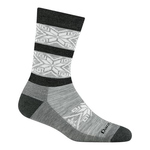 Womens Elsa Crew Lightweight Lifestyle Socks, Color: Silver, Size: S