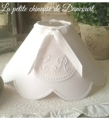 Plato llano Toile de Jouy gris