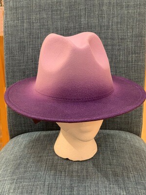 Lavender and Purple Fedora Hat