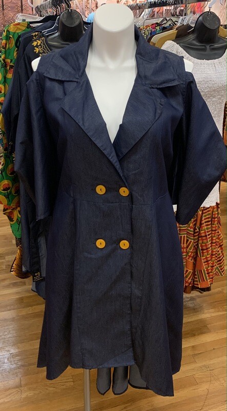 Denim Asymmetrical Dress